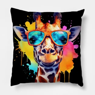 Giraffe Summer Superstar Pillow