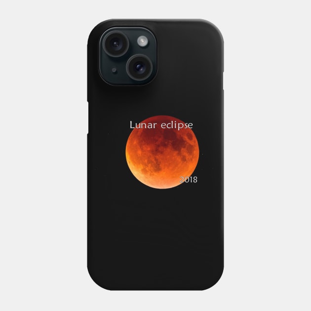 Lunar eclipse Phone Case by Stiffmiddlefinger