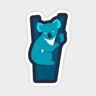 Blue Koala Bear Magnet