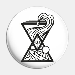 Hourglass Adventure Pin