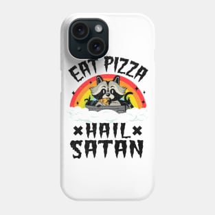 Eat Pizza Hail Satan Funny Death Metal Phone Case