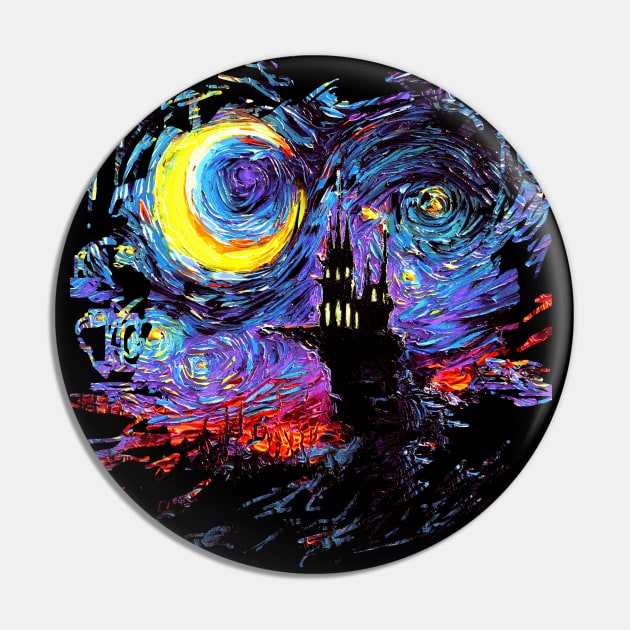 The Haunting of van Gogh Pin by sagittariusgallery