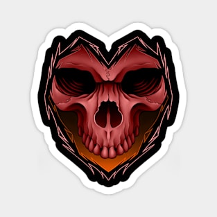 heart skull Magnet