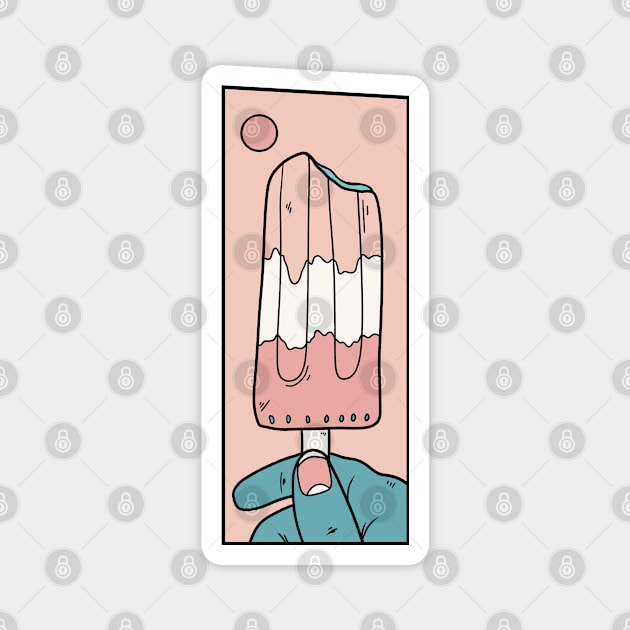 Ice pop Magnet by Swadeillustrations