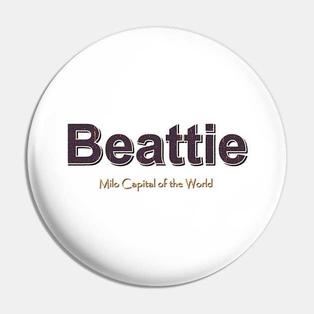 Beattie Grunge Text Pin by QinoDesign