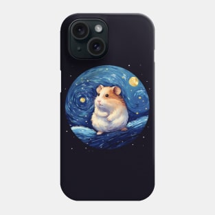 Scared Hamster, van gogh style, starry night, Post-impressionism Phone Case