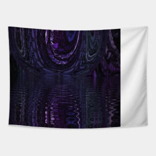 Purple Rug Boho Fantasy Landscape Marble Water Tapestry