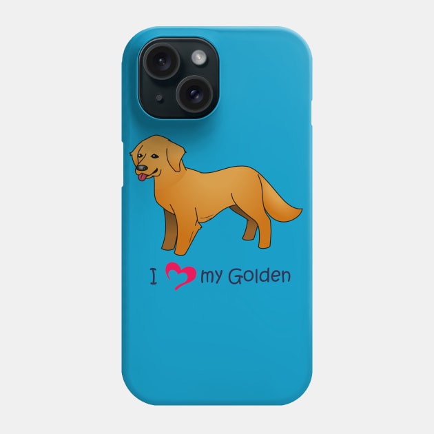 I <3 my Golden Phone Case by Ashkerdoodles