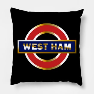 West ham london Pillow