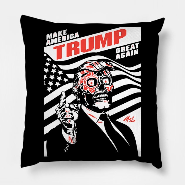 trump Pillow by FUNNY LIFE