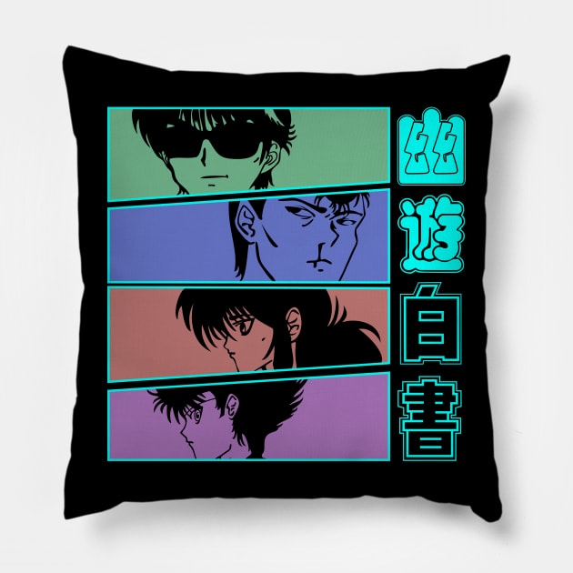 Spirit Detective Squad Pillow by Planet of Tees