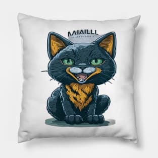 Black Cat Pillow