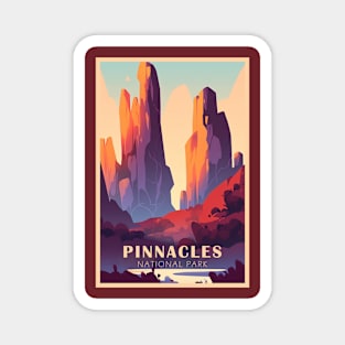 Pinnacles National Park Travel Poster Magnet