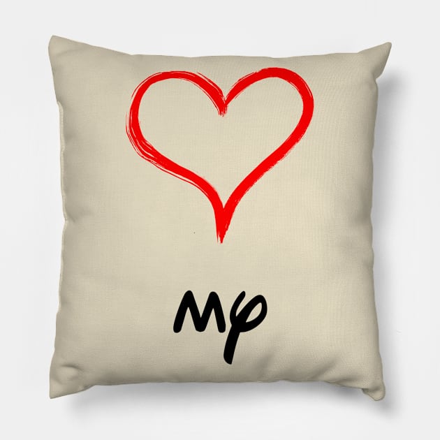 I LOVE MY GIRLFRIEND Pillow by makram