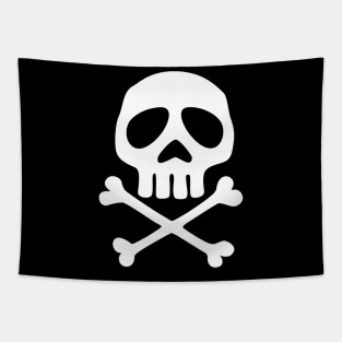 Skull Space Pirate Captain Halloween Tapestry
