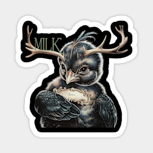 Artwork Mysterious Baby Chicken Face Head Like Deer Magnet