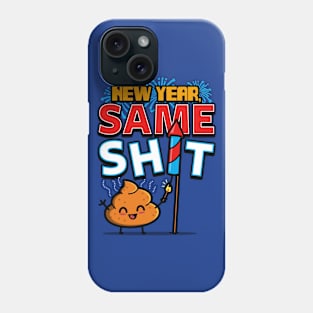 New Year 2024 Funny Cute Kawaii Poop Original Cartoon Meme Phone Case