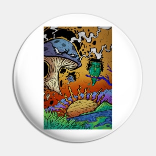 Angry Shrooms Pin