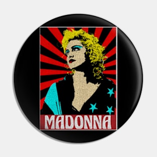 Madonna 80s Pop Art Style Pin