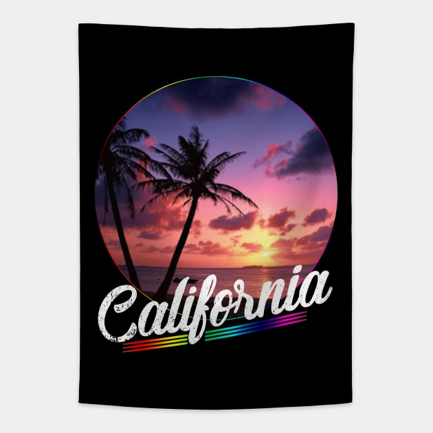 California Sunset Tapestry by MonarchGraphics