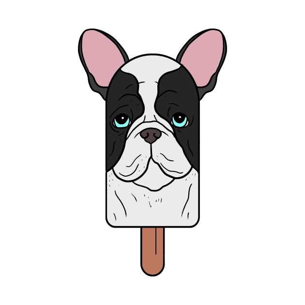 Animal Popsicle French Bulldog Ice Cream Summer Gift by Mesyo