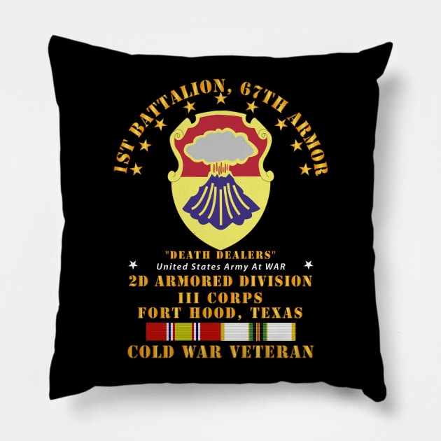 1st Bn - 67th Armor -  2AD III Corps - Ft Hood w COLD SVC Pillow by twix123844