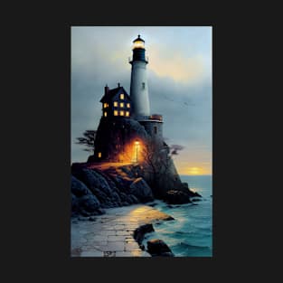 Spectral lighthouse T-Shirt