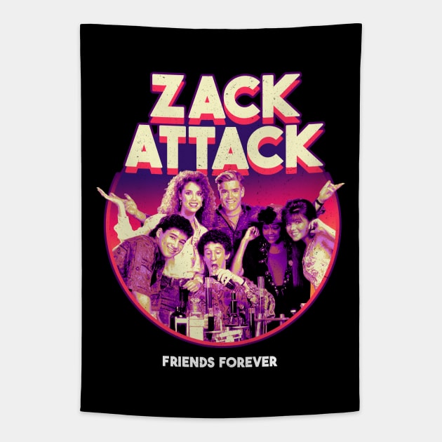 ZACK ATTACK RETRO Tapestry by Jina Botak