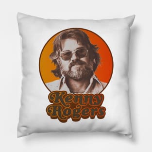 Kenny Rogers // Retro Style Design Pillow