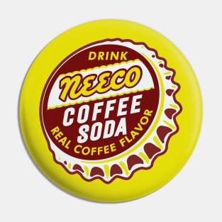Vintage Neeco Coffee Soda Bottlecap Pin