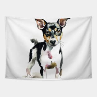 Rat Terrier Watercolor - Dog Lovers Tapestry