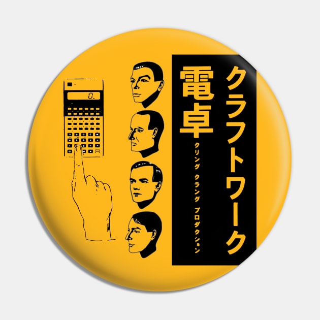 Kraftwerk Pocket Calculator Pin by Pop Fan Shop