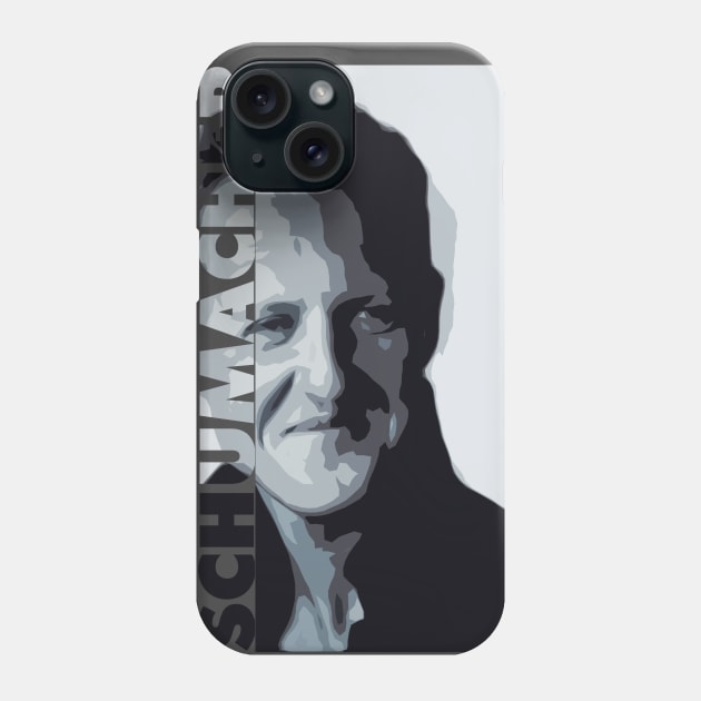 MICHAEL SCHUMACHER Phone Case by HSDESIGNS