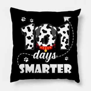 101 Days Smarter Dog Happy 101 Days School Student Teacher Pillow