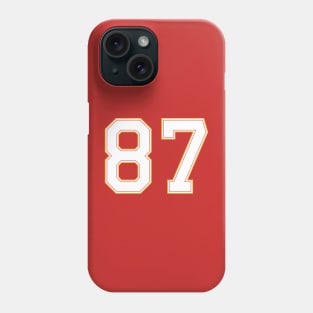 87 || Sport number Phone Case