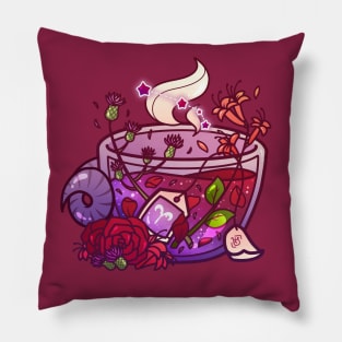 Ares Zodiac Teacup Pillow