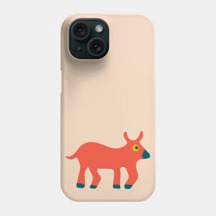 ORANGE OX Cute Cow Farm Animal Kids - UnBlink Studio by Jackie Tahara Phone Case