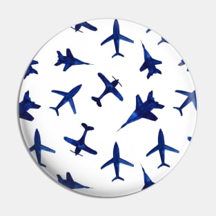 Blue airplanes Pin