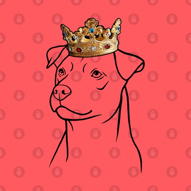 Patterdale Terrier Dog King Queen Wearing Crown by millersye