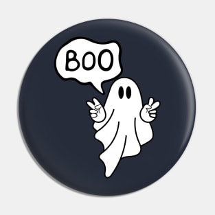 Ghost Of Ok Disapproval Black - Classic Vintage Summer Pin