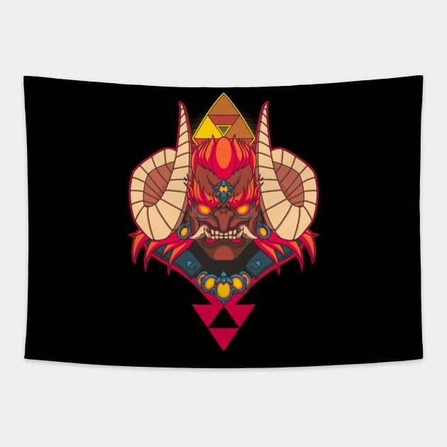 Oni Demon King Tapestry by TheTeenosaur