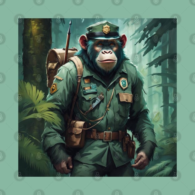 Ape dressed as a Forest Ranger No.1 by R.W.TDesign