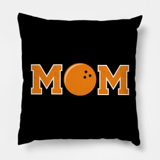 Bowling Mom Orange Pillow