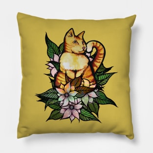 Orange Cat Pillow