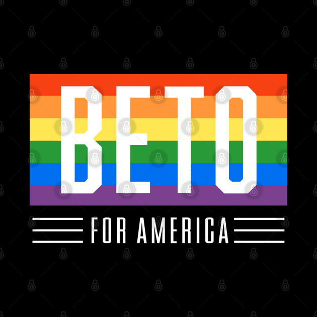 LGBTQ Beto O'Rourke For Texas 2024 | Beto For America | Beto Orourke 2022 Texas Governor | LGBT Gay Pride T-Shirt by BlueWaveTshirts