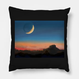 Some Sacred Desert Solitaire Pillow