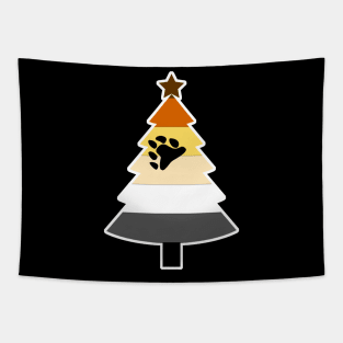 Christmas Tree LGBT Flag Bear Brotherhood Tapestry