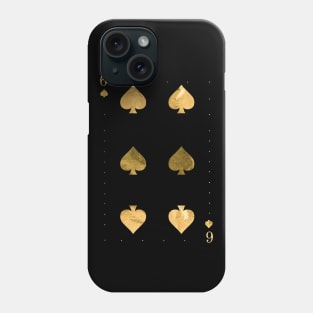 Six Pikes - Golden playing cards Phone Case