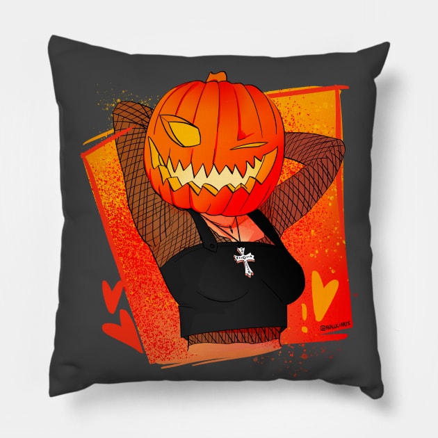 Pumpkina Pillow by @akaluciarts