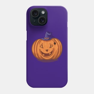 Pumpkin happy face Phone Case